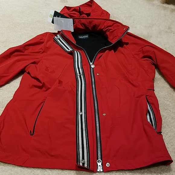LADIES GOLFINO VERSATILE RED JACKET SIZE 10 - Picture 10 of 16